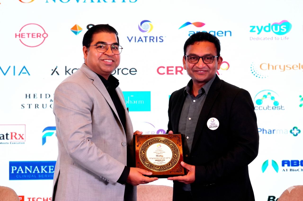 MoatRx Samanvay speaker award plaque